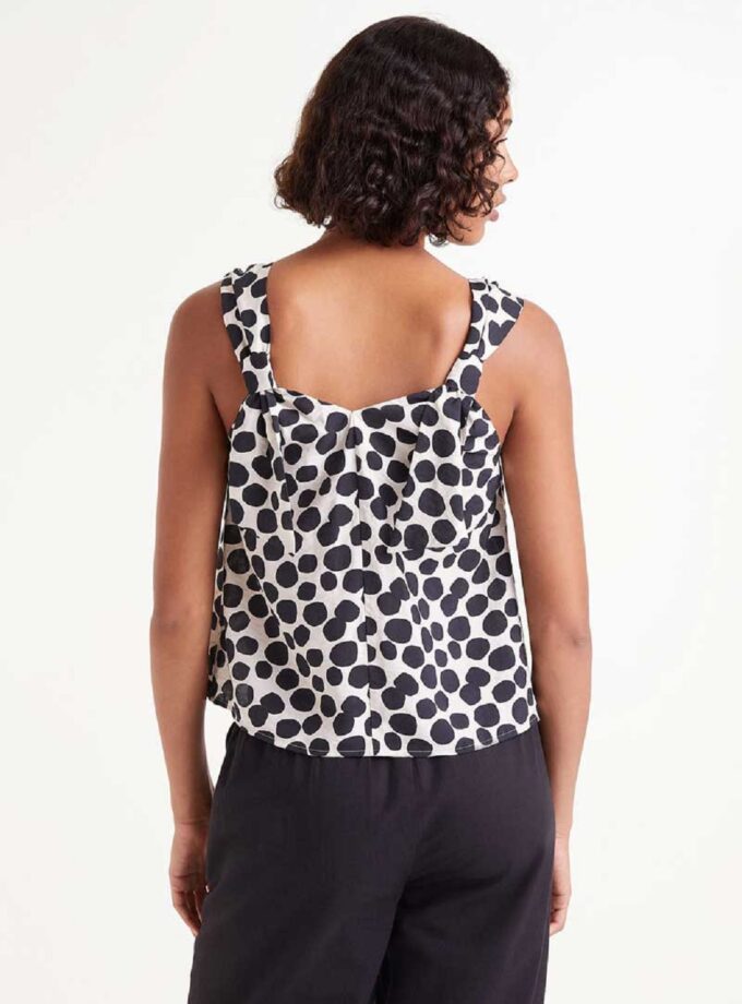 Terrazzo print strappy top lovebyhands.gr