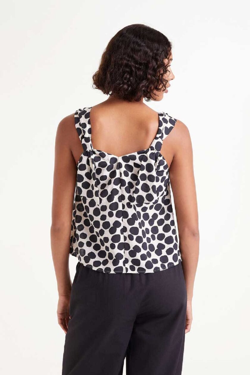 Terrazzo print strappy top lovebyhands.gr