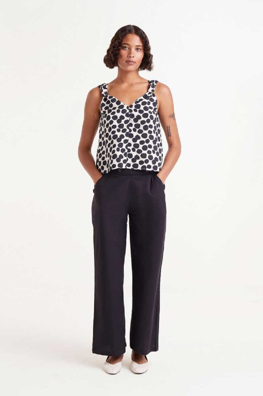 Terrazzo print strappy top lovebyhands.gr