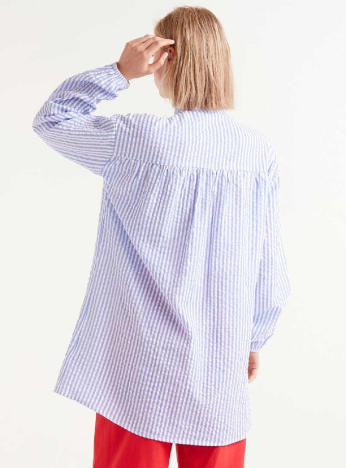 Shirt with blue Stripes lovebyhands.gr