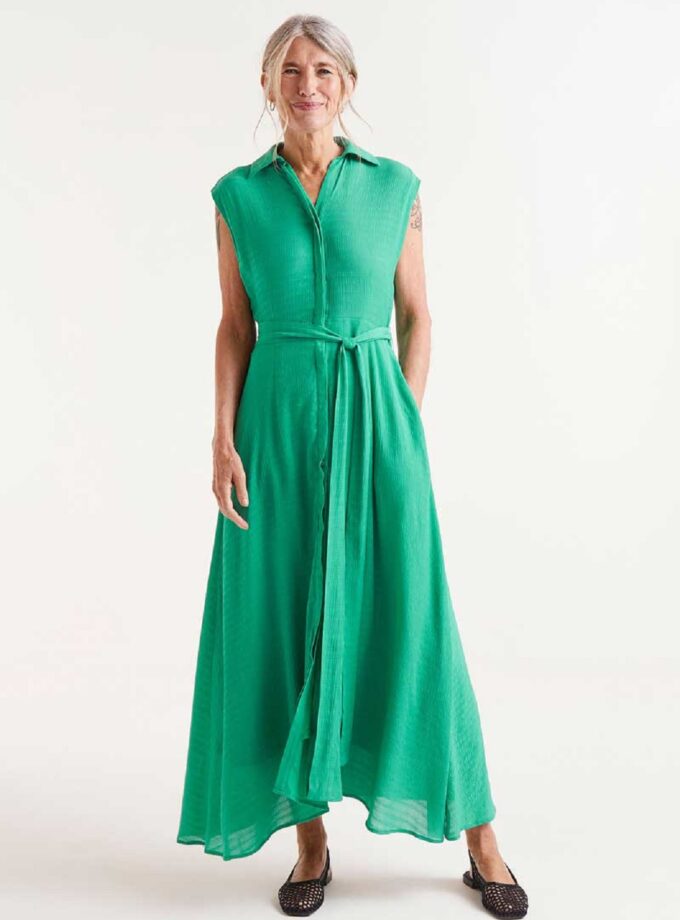 Green Long Dress lovebyhands.gr