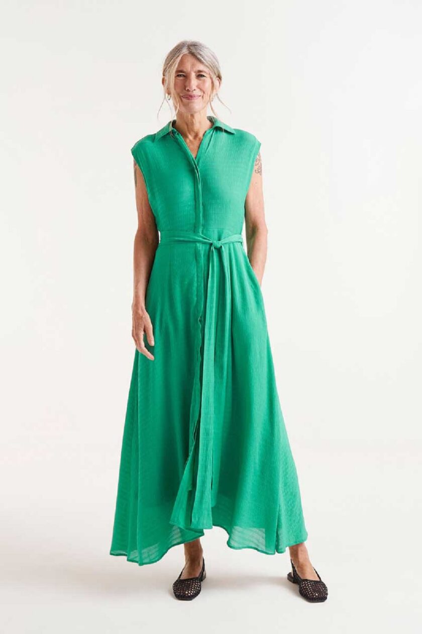 Green Long Dress lovebyhands.gr