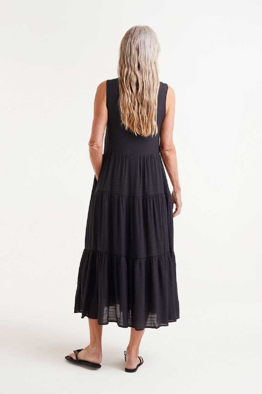 Black Midi Dress lovebyhands.gr