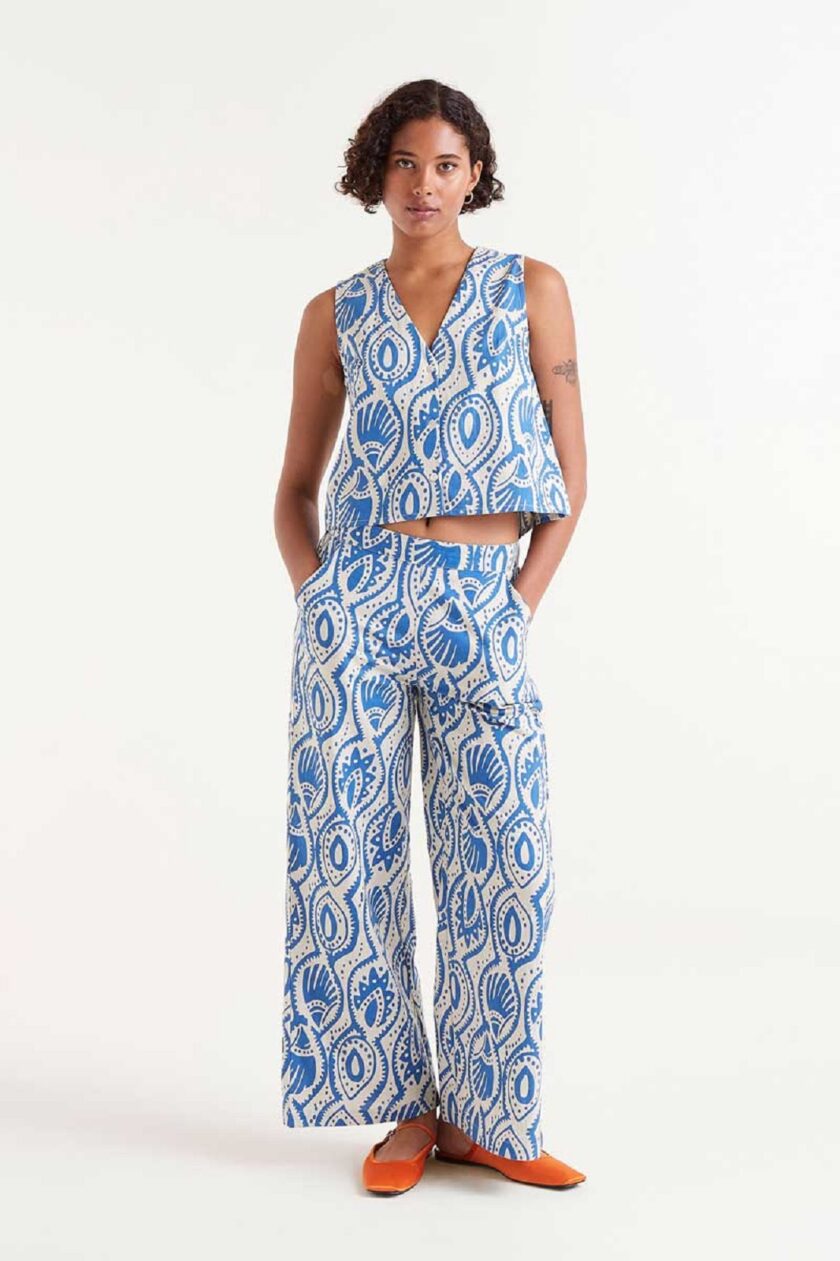 Aquaria Printed Sleeveless Top lovebyhands.gr