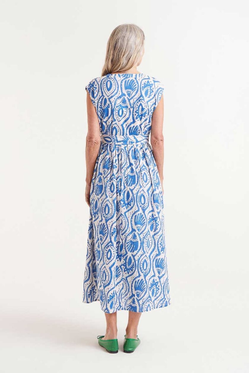 Aquaria printed midi dress lovebyhands.gr