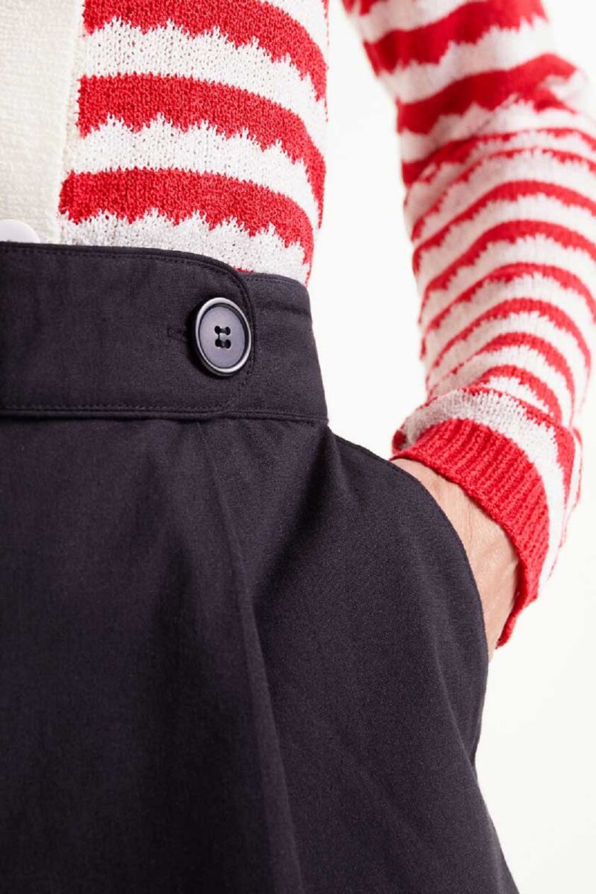 Black button shorts lovebyhands.gr