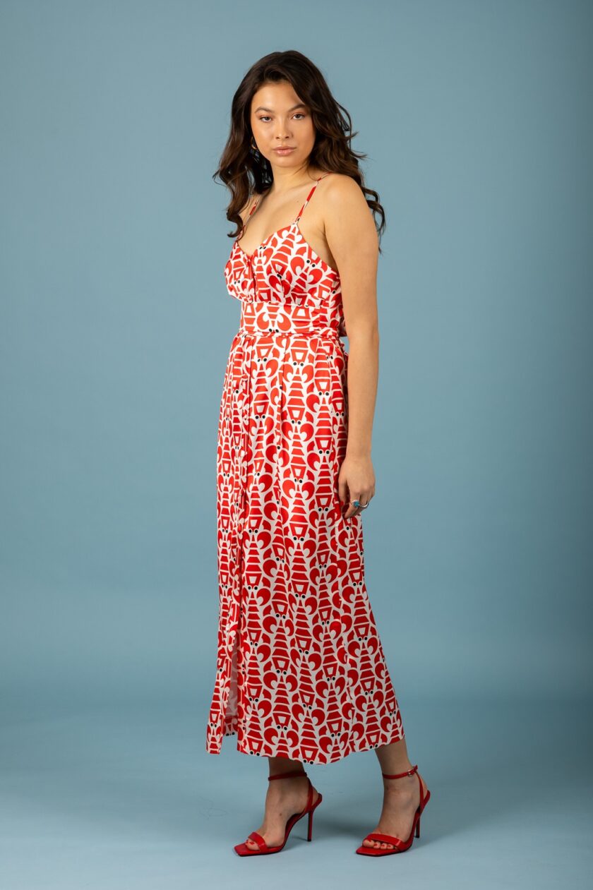 Agustin dress (Red) lovebyhands.gr