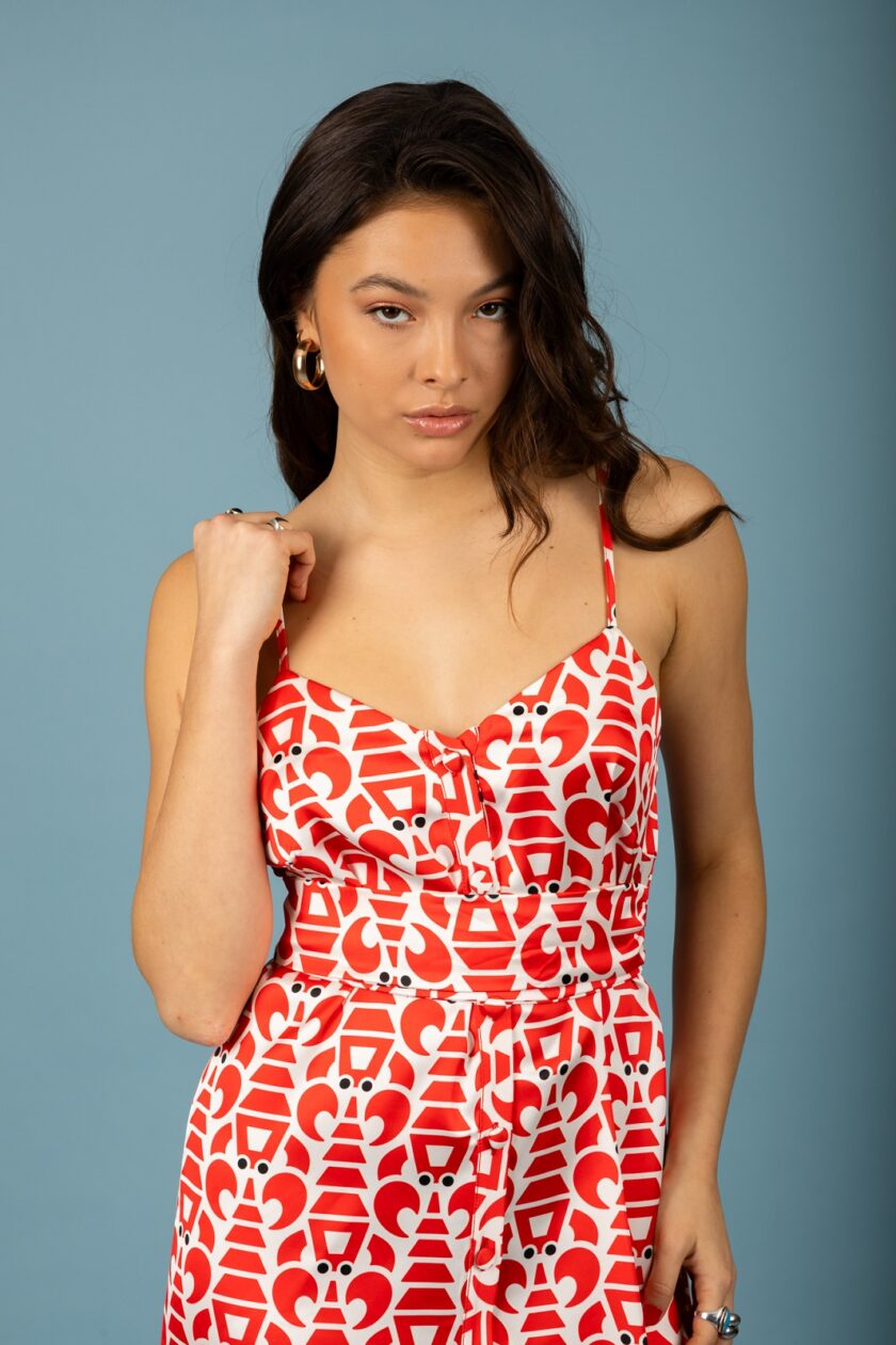 Agustin dress (Red) lovebyhands.gr