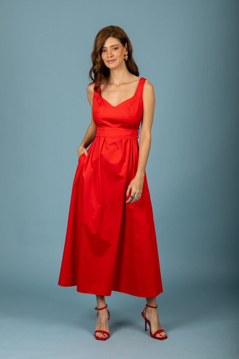 Fernando dress - Coral lovebyhands.gr