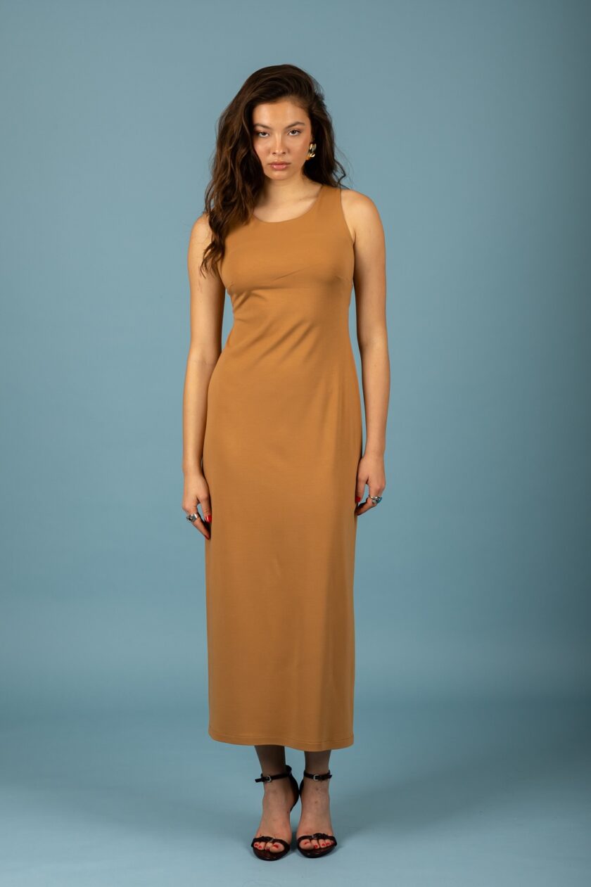 Emily open back dress - Biscuit lovebyhands.gr