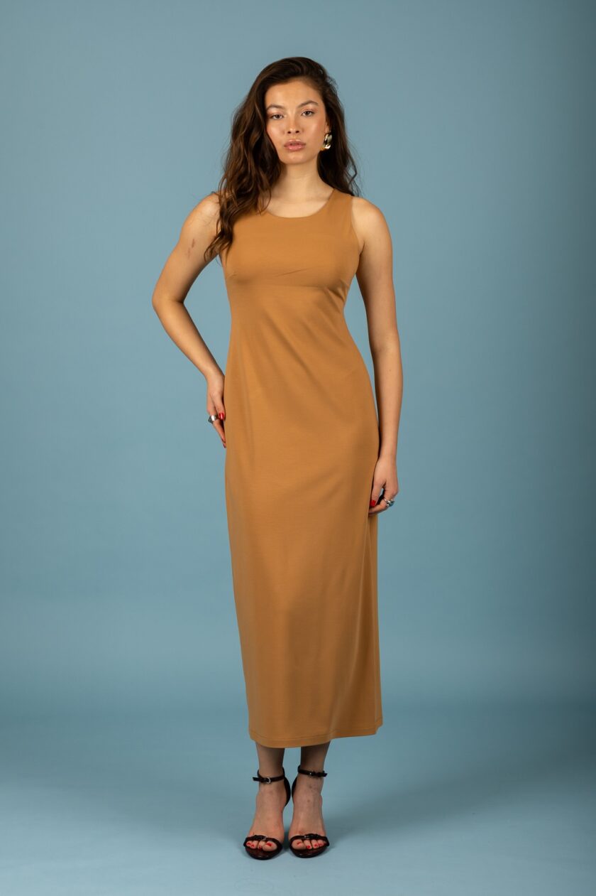Emily open back dress - Biscuit lovebyhands.gr