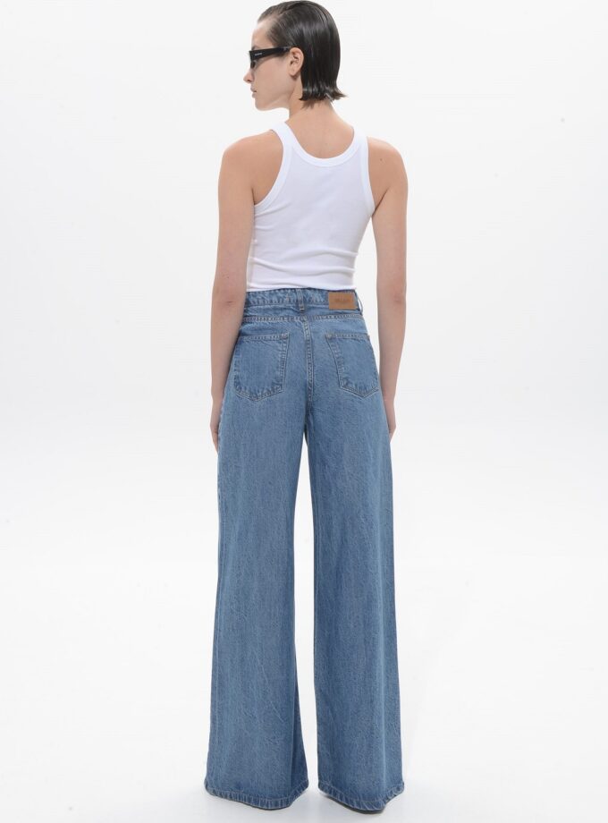 Belen - Mid Blue Tencel Pants lovebyhands.gr