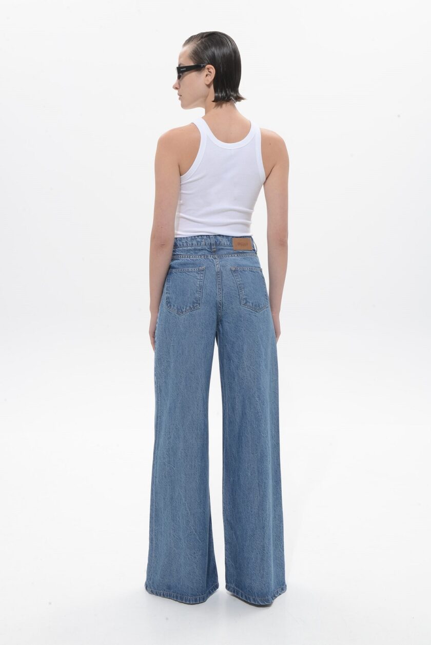 Belen - Mid Blue Tencel Pants lovebyhands.gr