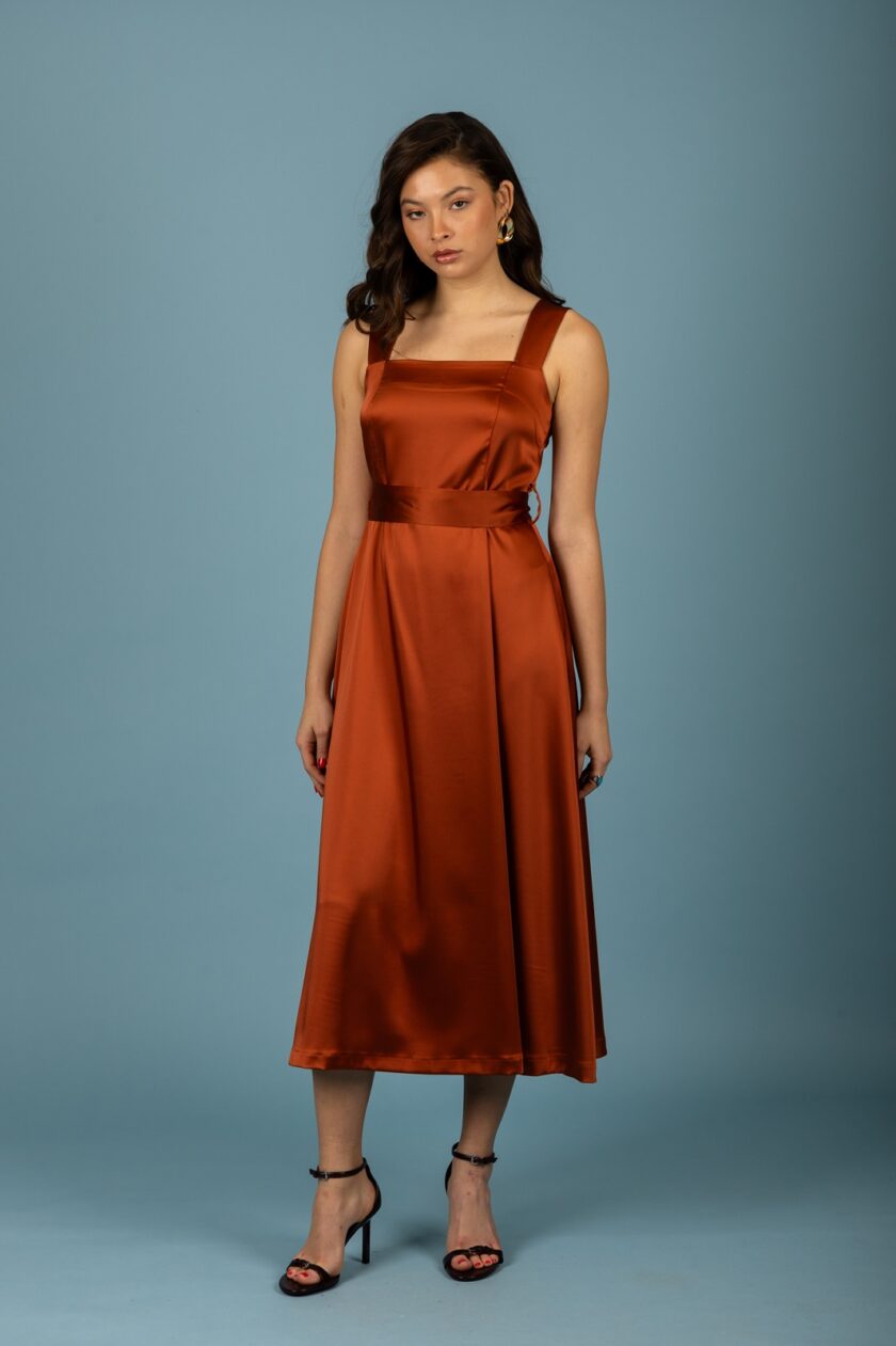 Luna dress - Rust lovebyhands.gr