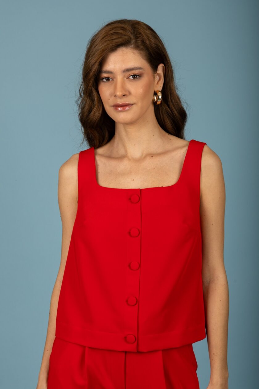 Mariano top - Red lovebyhands.gr