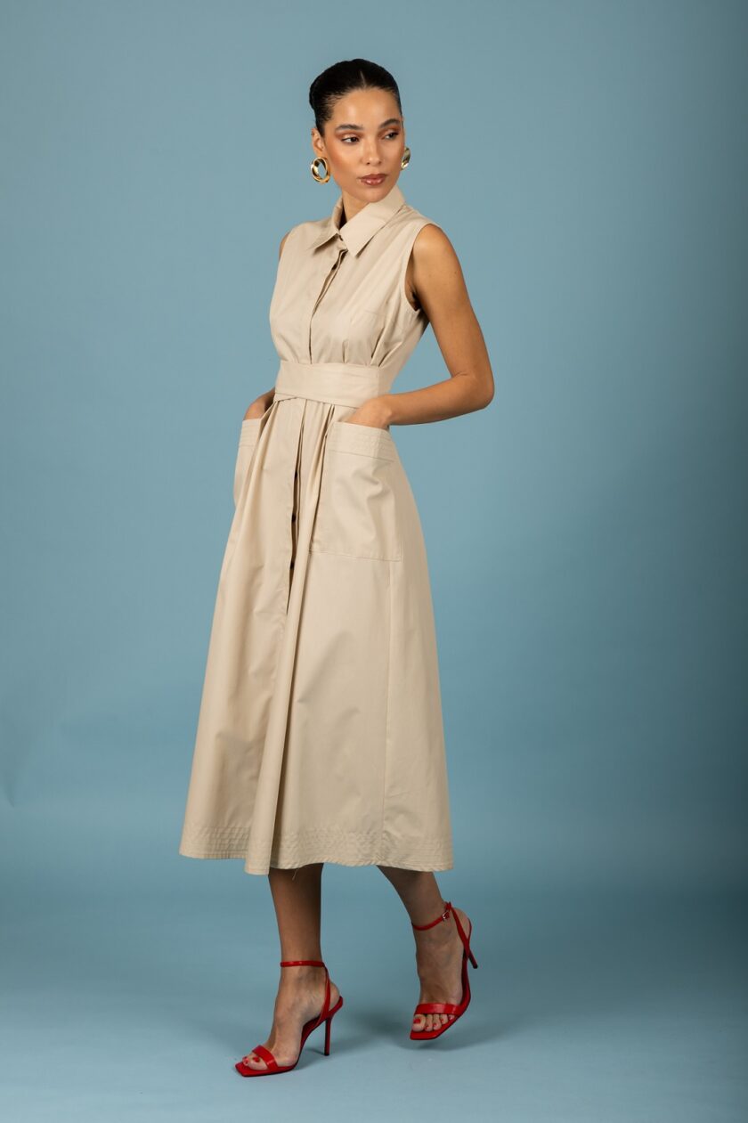 Rebecca dress - Beige lovebyhands.gr