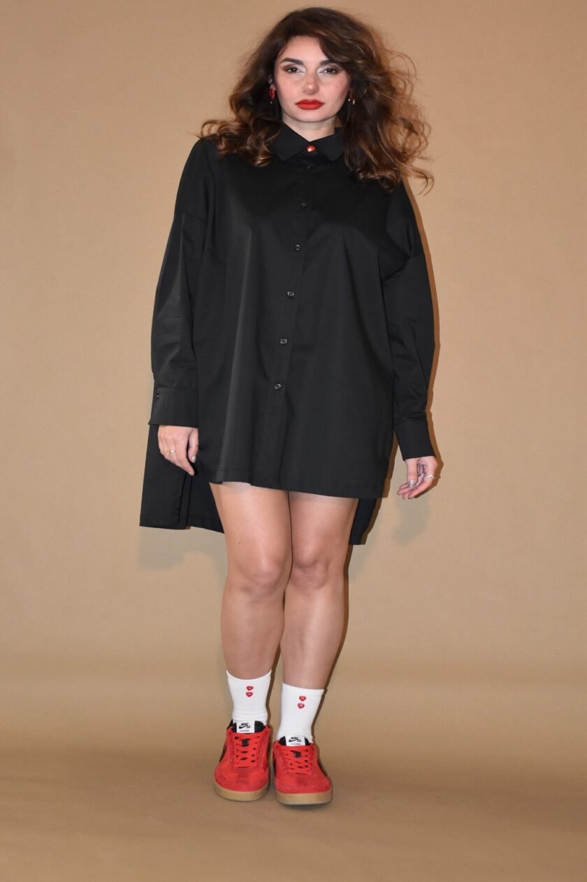 Boyfriend Shirt – Black lovebyhands.gr