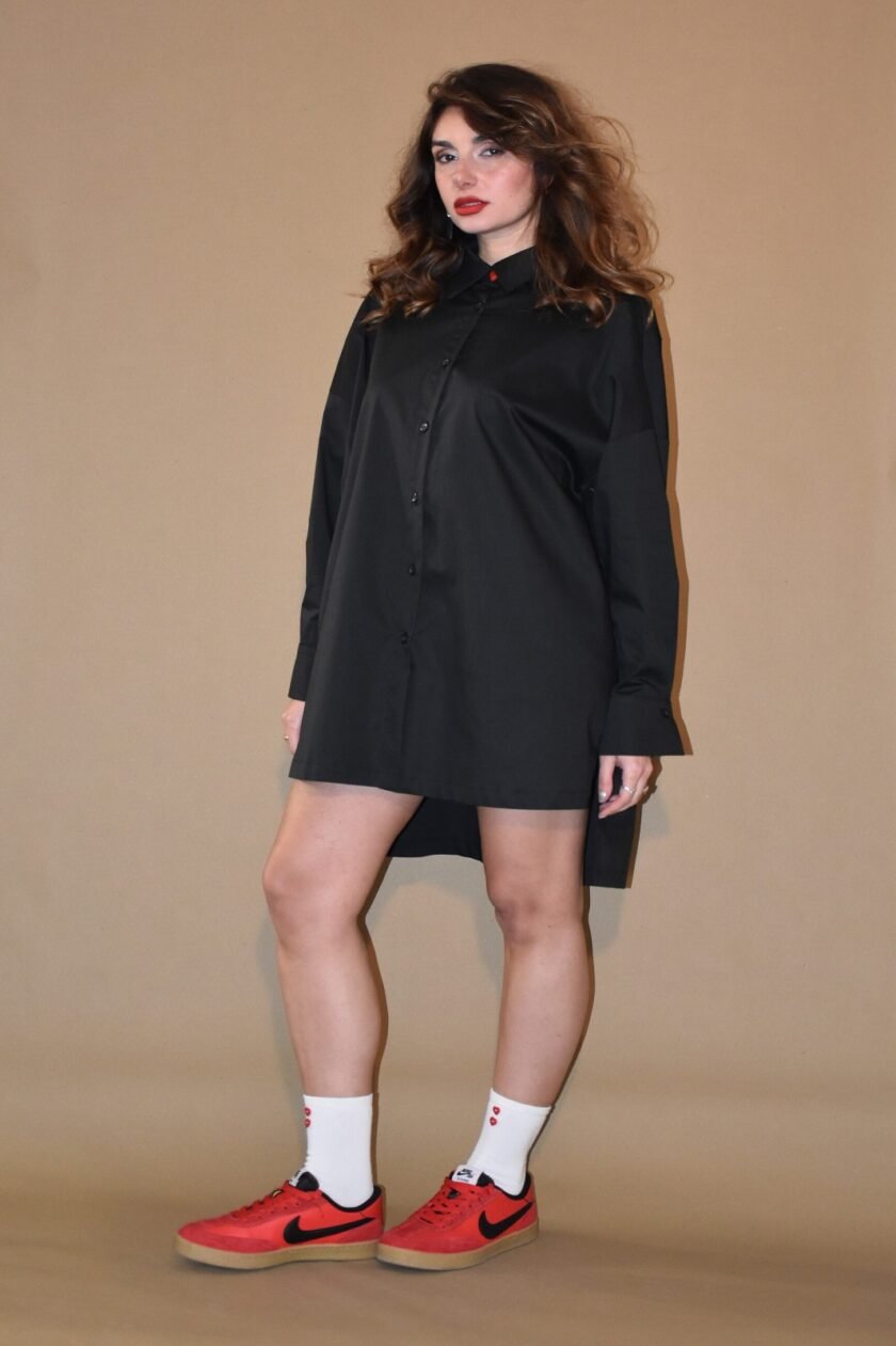 Boyfriend Shirt – Black lovebyhands.gr
