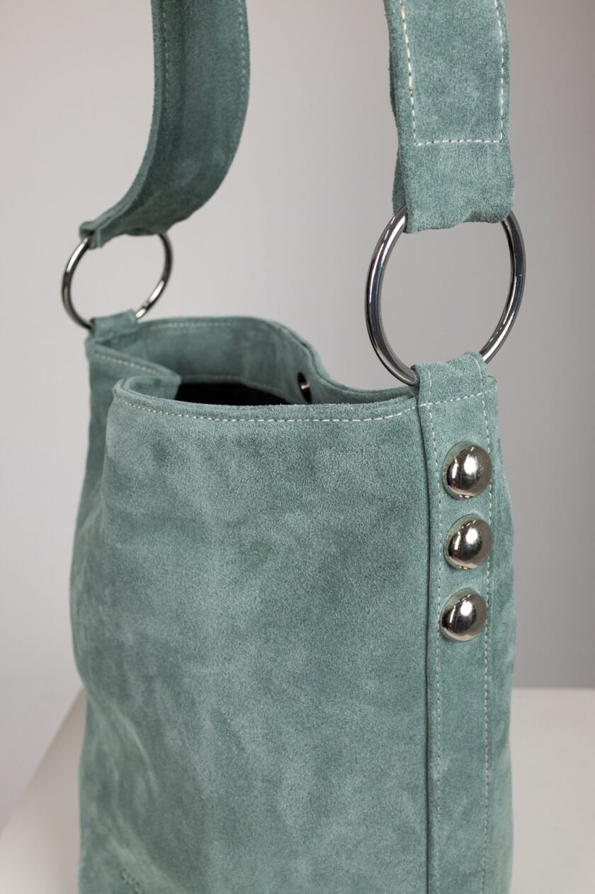 Sandra Bucketbag - Mint Suede lovebyhands.gr