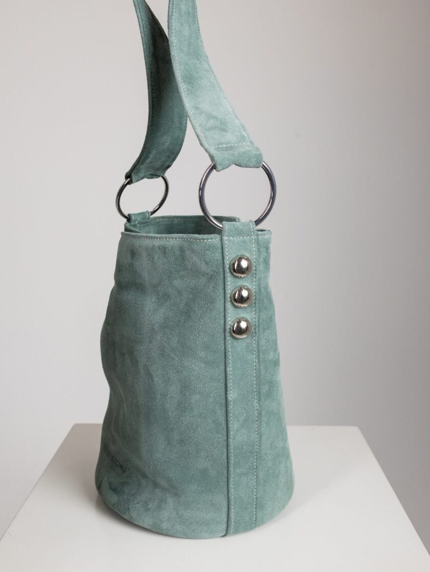 Sandra Bucketbag - Mint Suede lovebyhands.gr