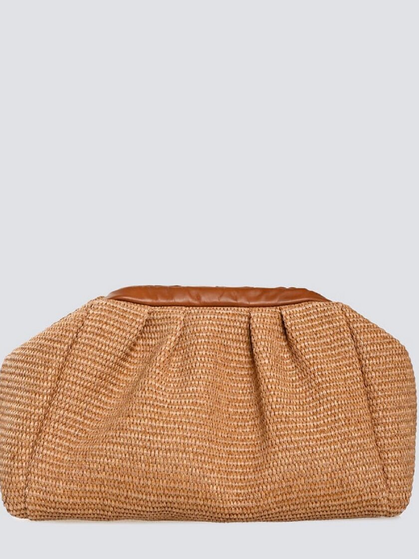 Paris Rafia Bag - Tabac lovebyhands.gr
