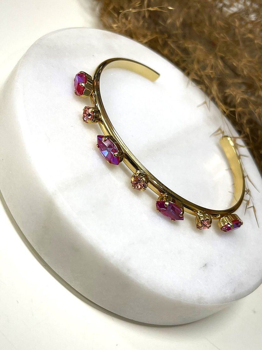 Edelein Bracelet – Pink lovebyhands.gr