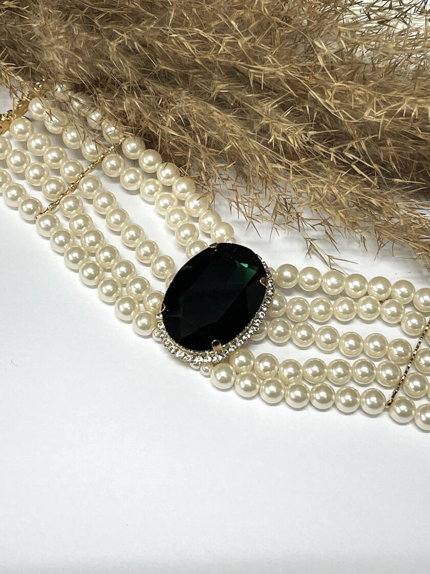 Andromeda Bracelet - Dark Green Stone lovebyhands.gr