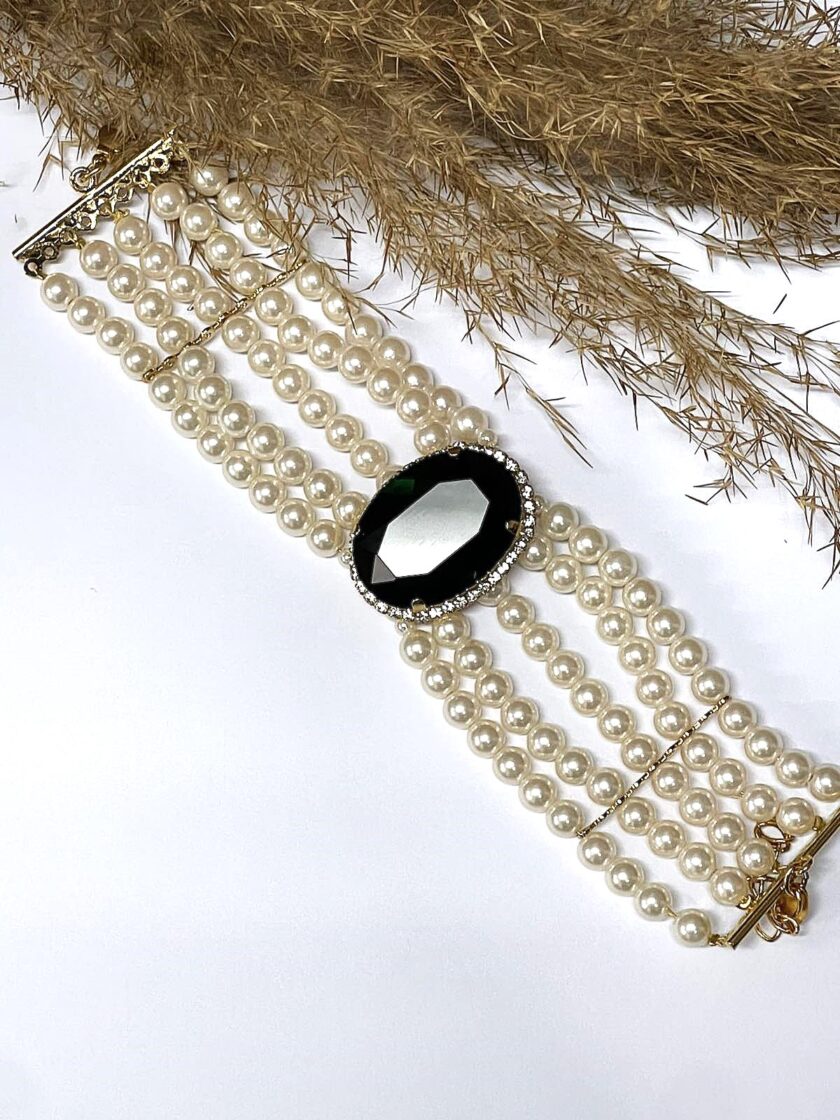 Andromeda Bracelet - Dark Green Stone lovebyhands.gr