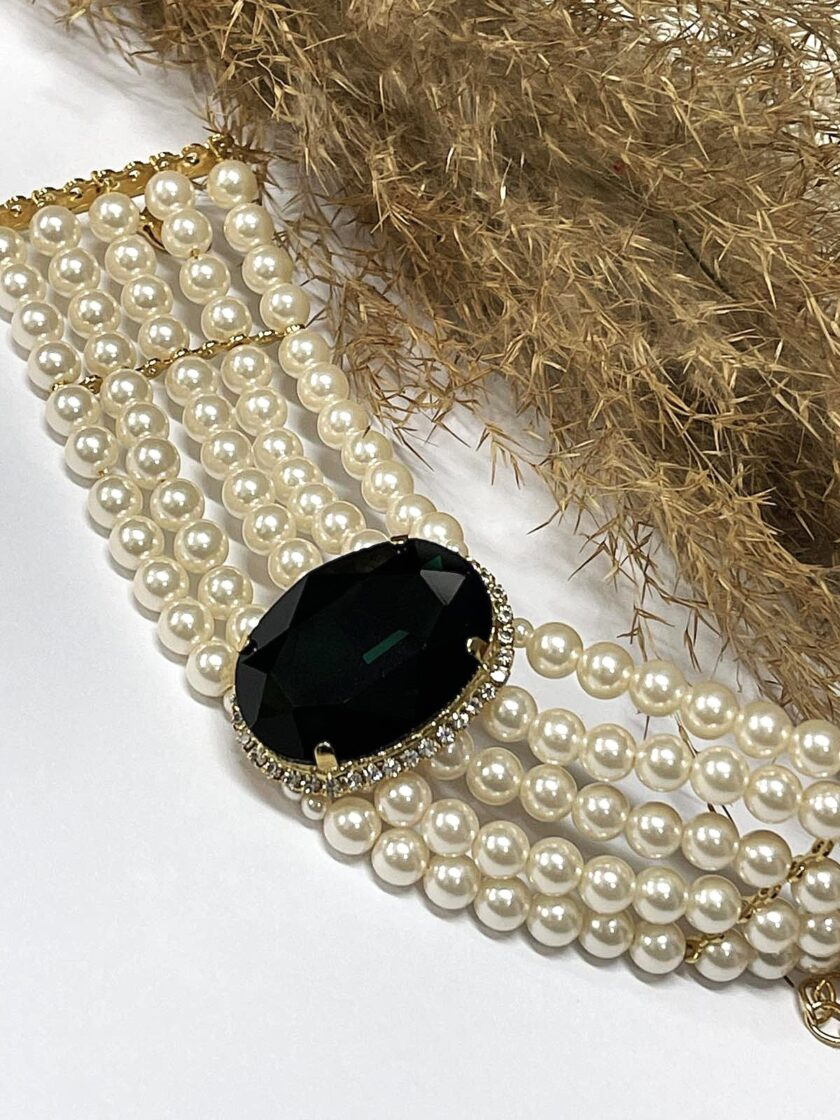 Andromeda Bracelet - Dark Green Stone lovebyhands.gr