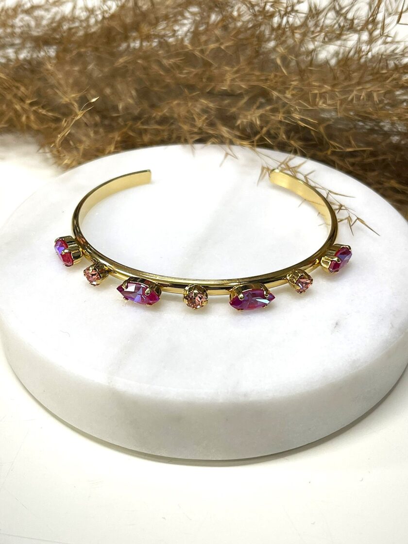 Edelein Bracelet – Pink lovebyhands.gr