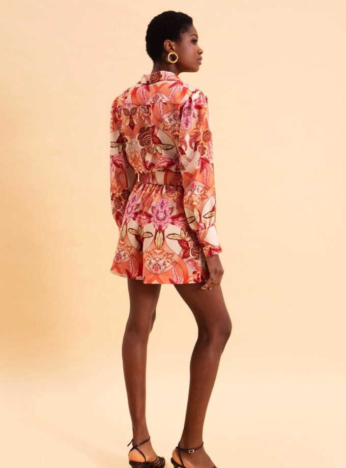 Floral Safari Linen Shirt lovebyhands.gr