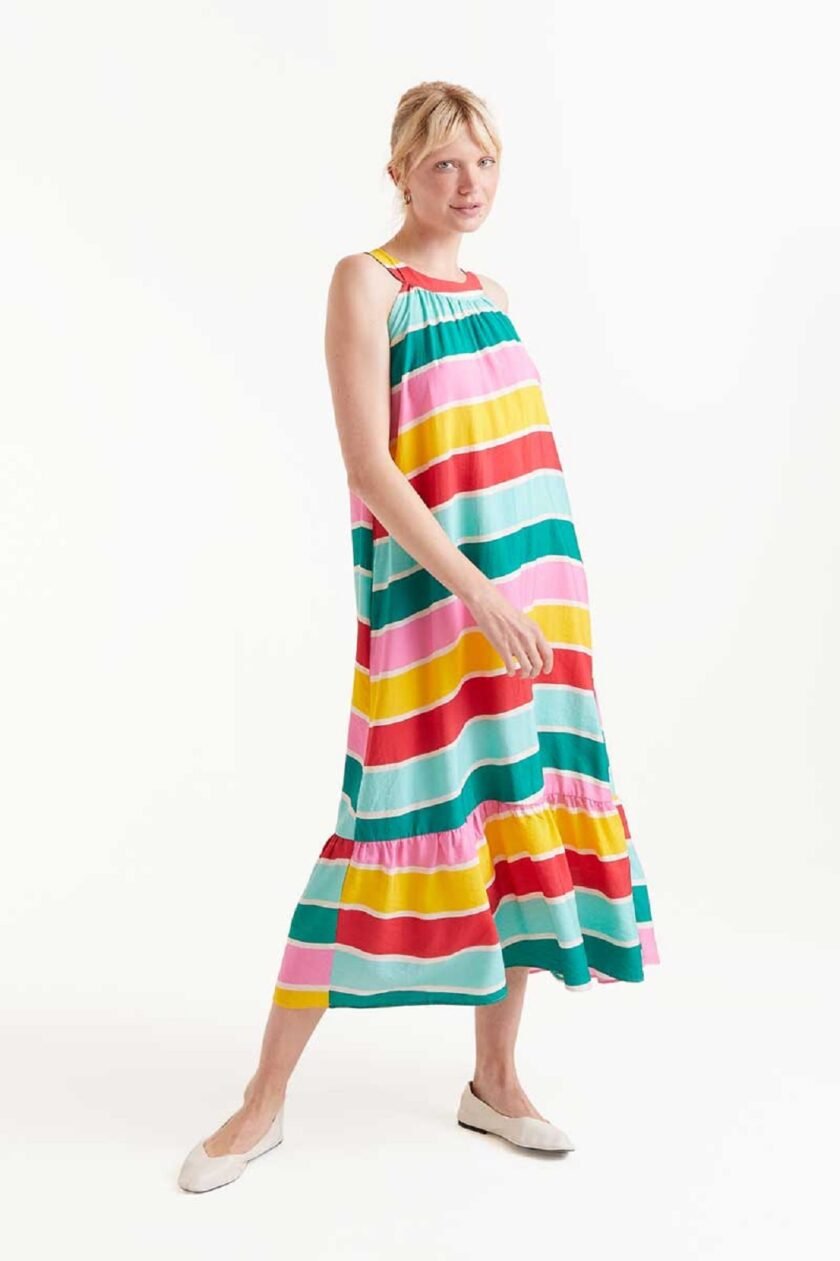 Colour Wave Long Dress lovebyhands.gr