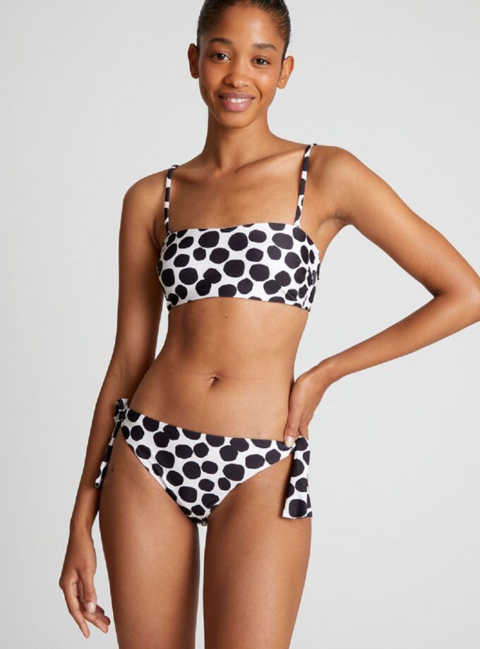Terrazzo print straight bikini top lovebyhands.gr