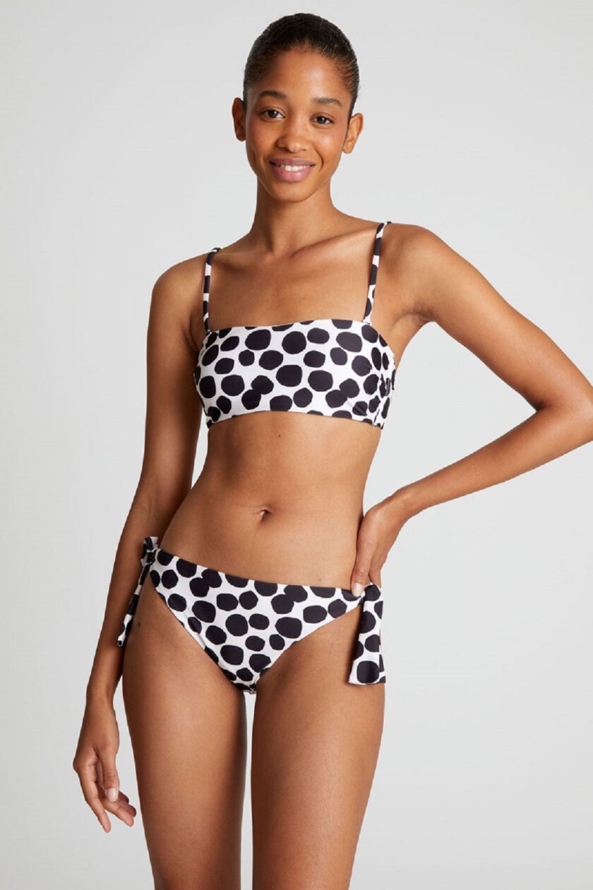 Terrazzo print straight bikini top lovebyhands.gr