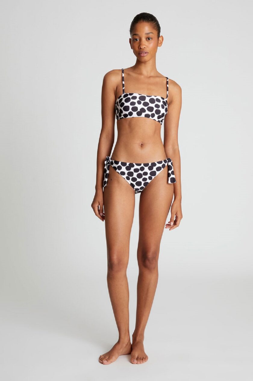 Terrazzo print straight bikini top lovebyhands.gr