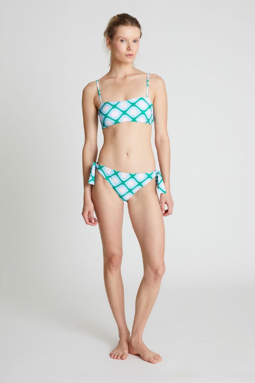 Poniente print tie-up bikini bottom lovebyhands.gr