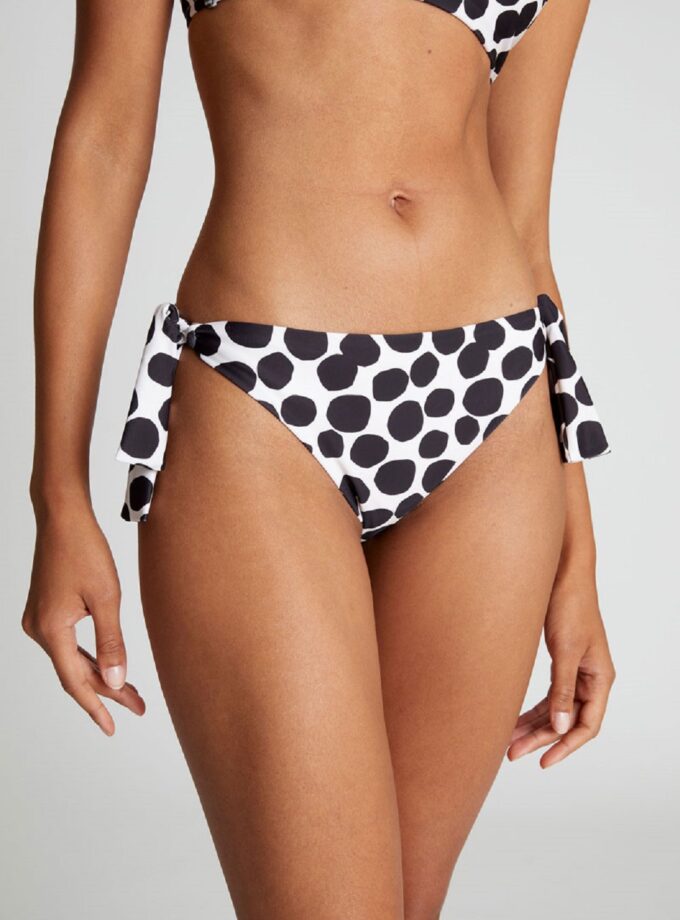 Terrazzo print tie-up bikini bottom lovebyhands.gr