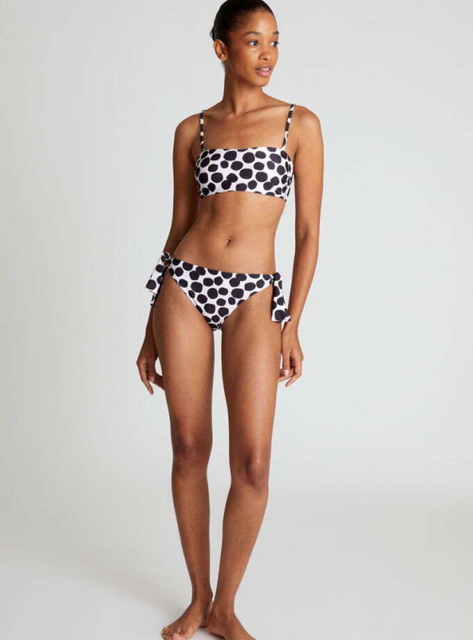 Terrazzo print tie-up bikini bottom lovebyhands.gr