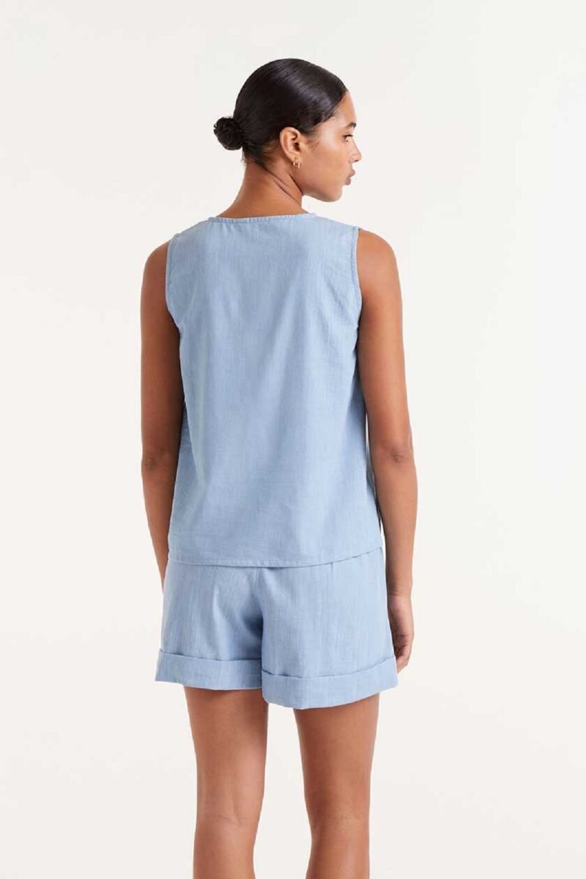 Light Blue Top lovebyhands.gr