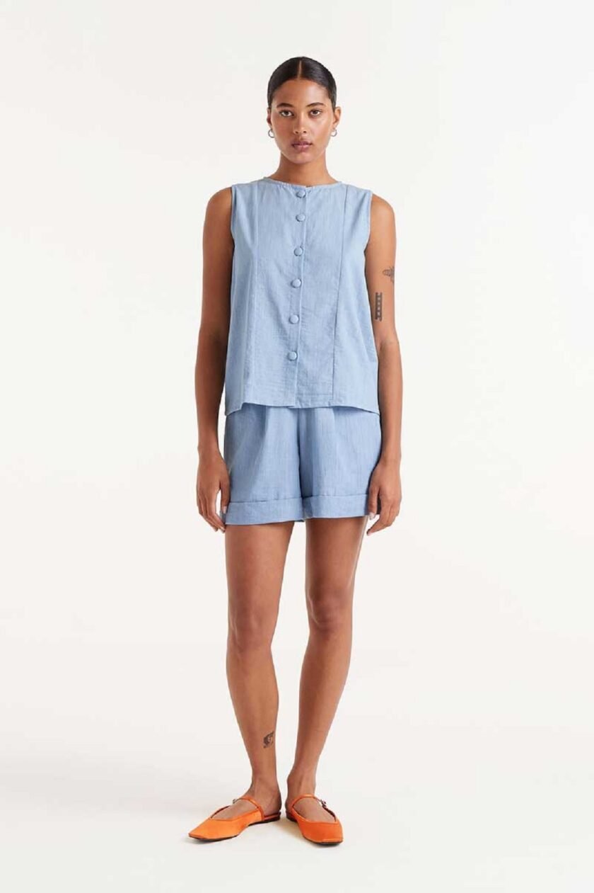 Light Blue Top lovebyhands.gr
