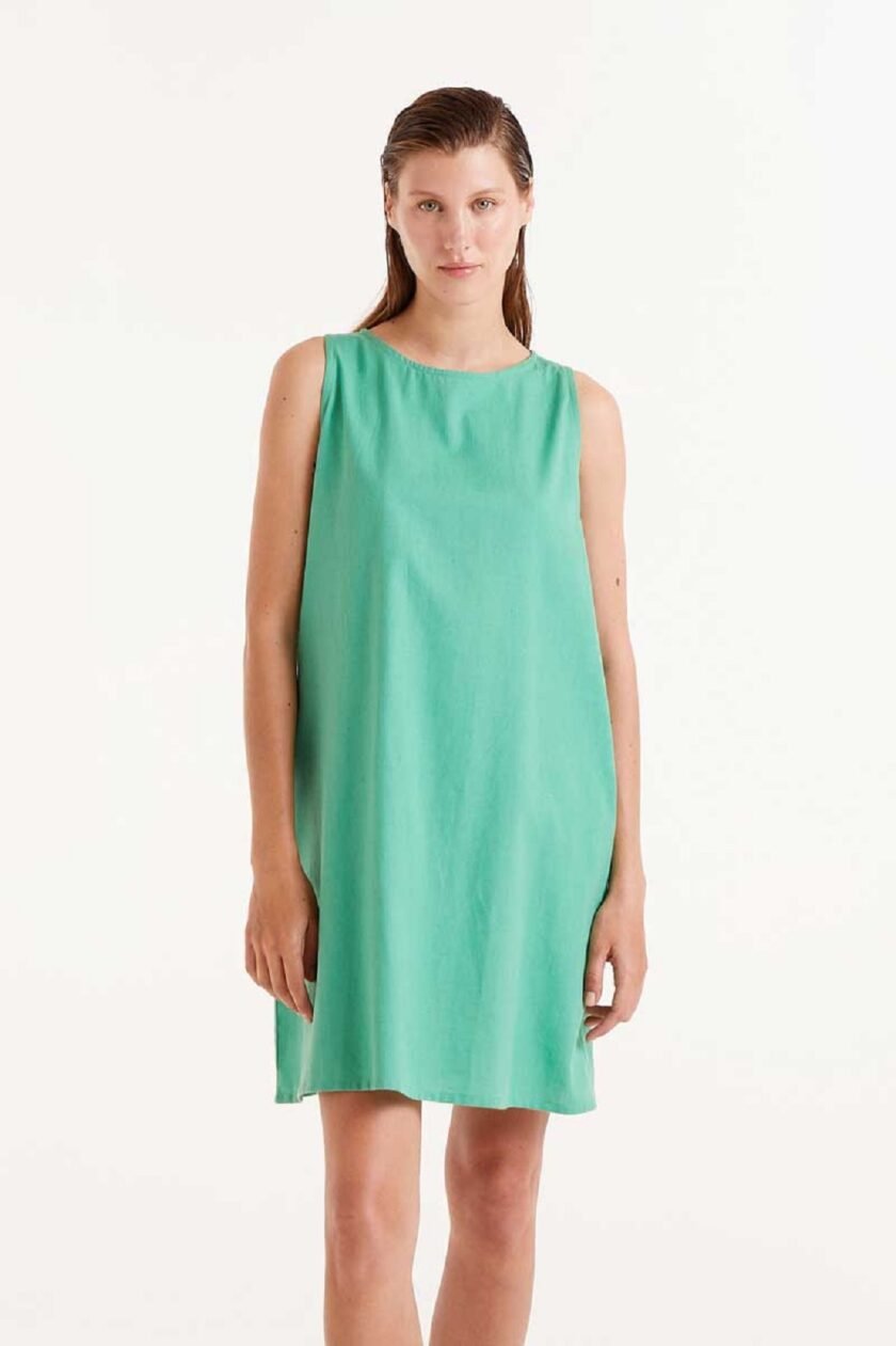Green Short Dress lovebyhands.gr