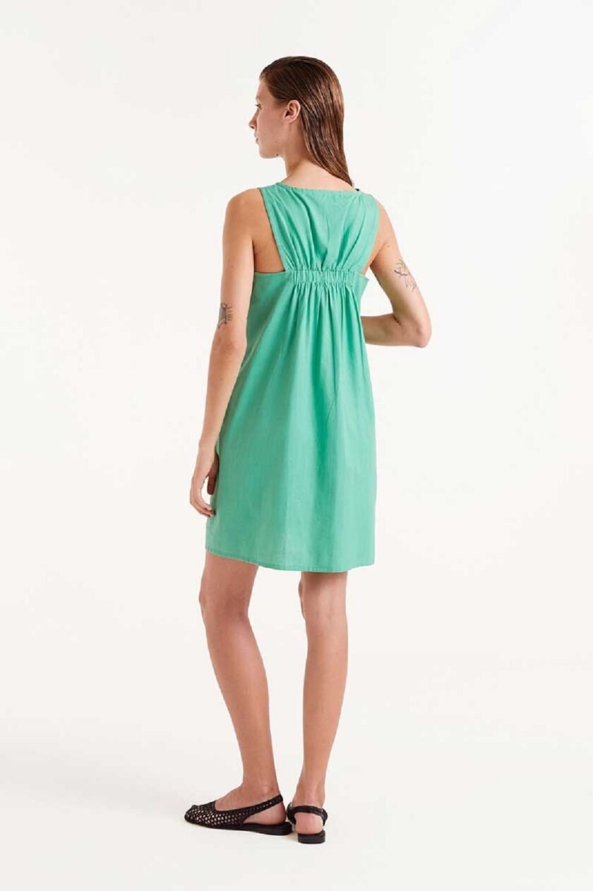 Green Short Dress lovebyhands.gr