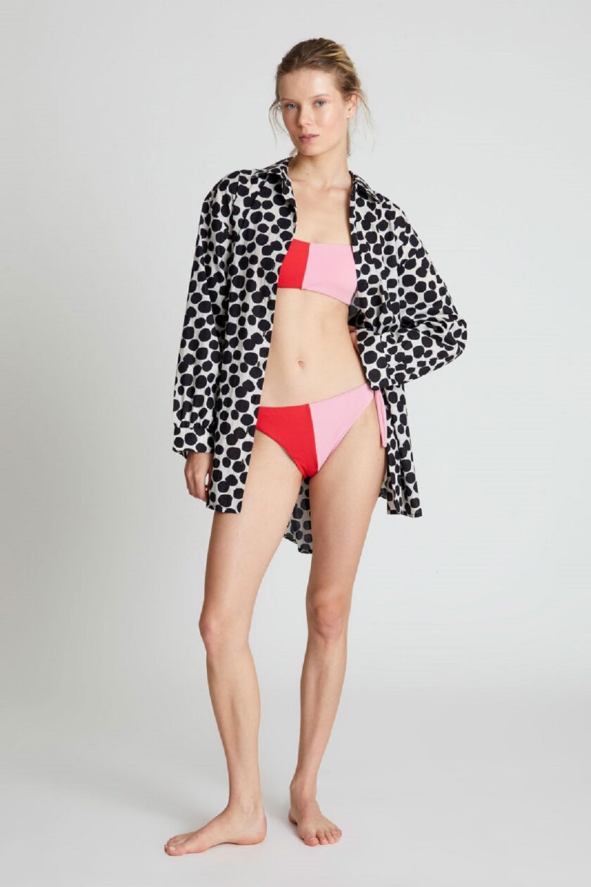 Terrazzo print oversized shirt lovebyhands.gr