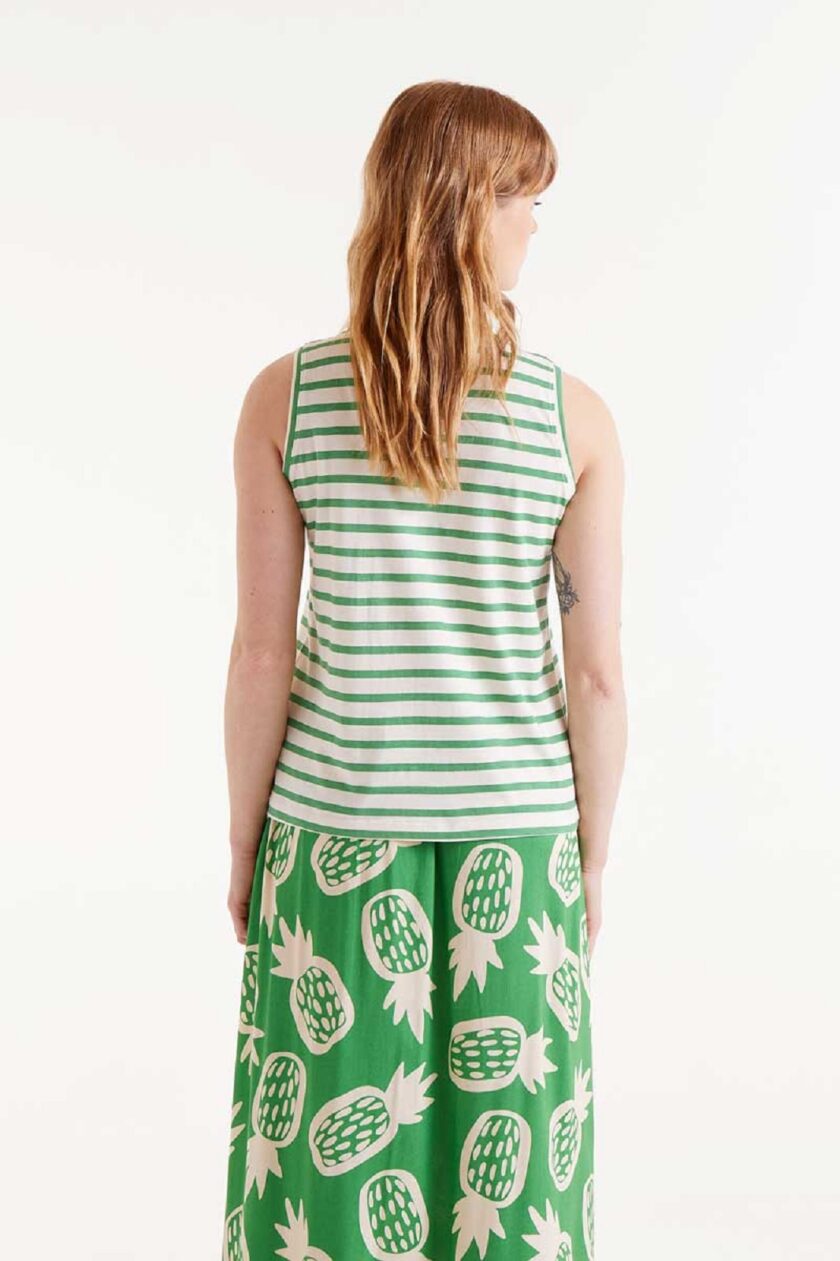 Stripes T-Shirt With Banana lovebyhands.gr