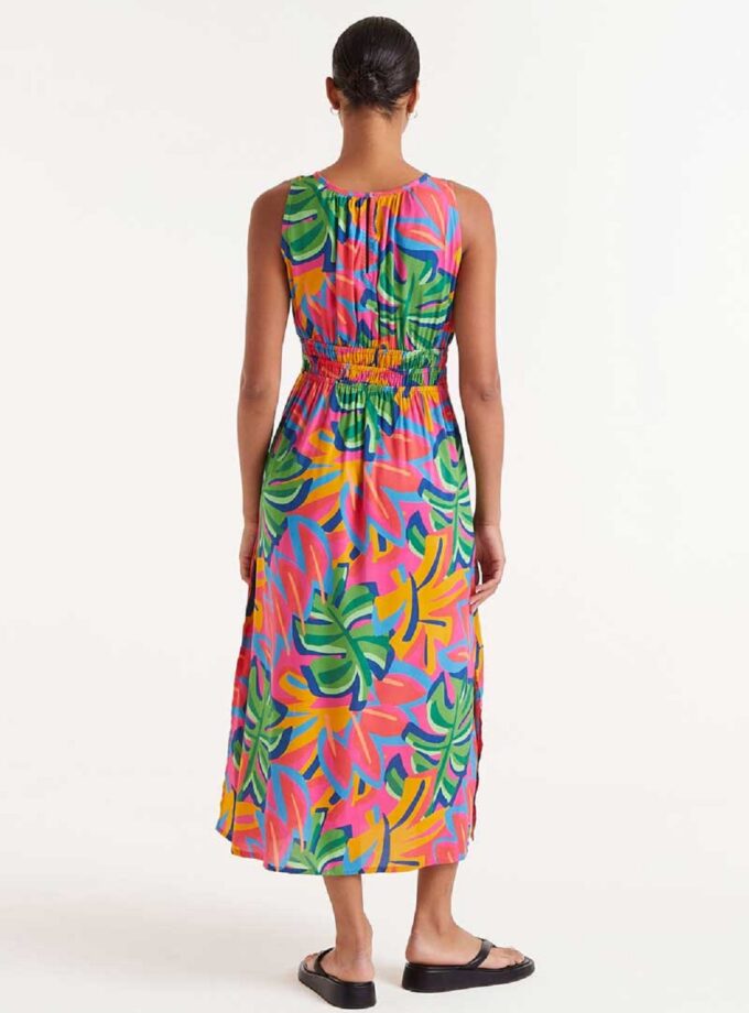 Samba floral print long dress lovebyhands.gr