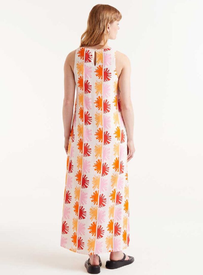 Solei printed long dress lovebyhands.gr