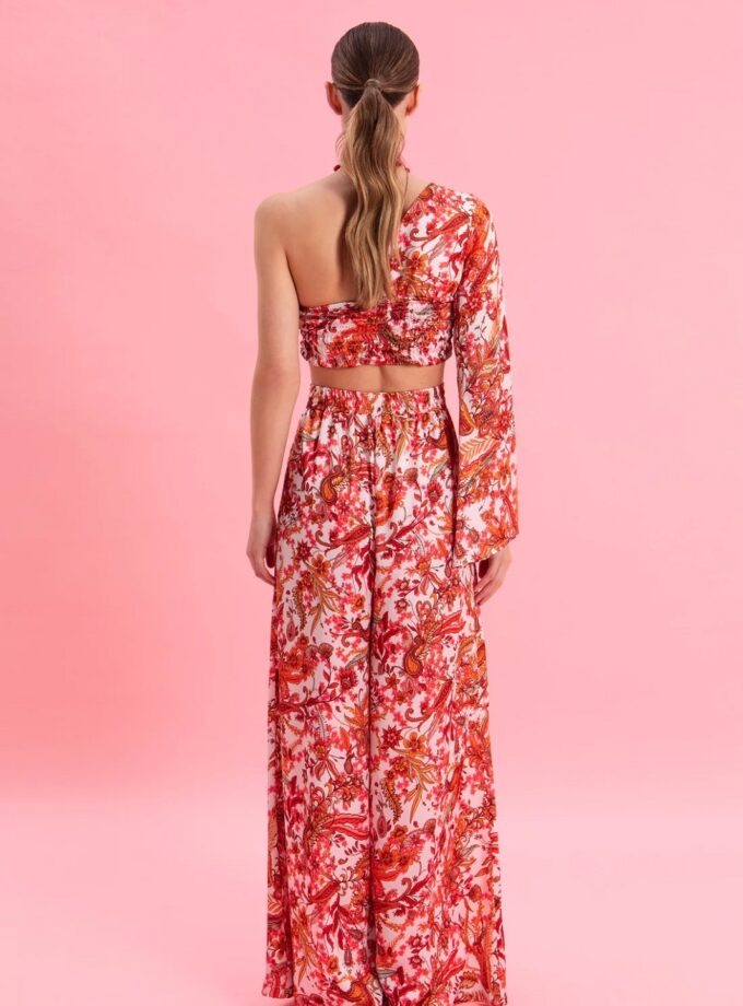 Rustic Romance High Waisted Satin Pants lovebyhands.gr