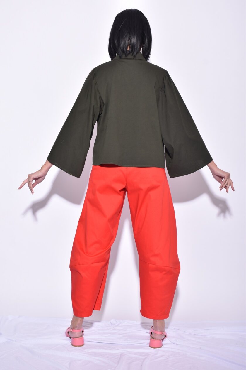 Shirt With Stars - Khaki lovebyhands.gr