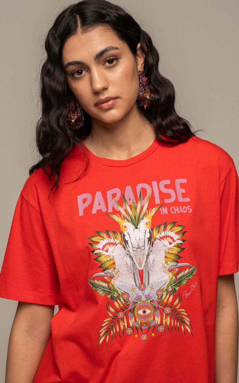 Eden T-Shirt - Red lovebyhands.gr