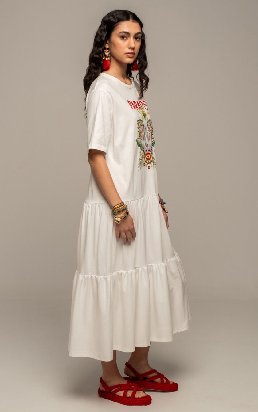 Eden Long Dress - White lovebyhands.gr